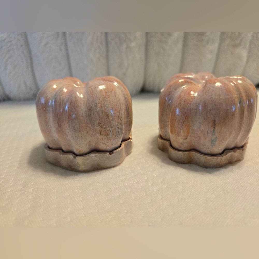 2 Porcelain Handmade/painted Pumpkin Decor. Alone Or With Greenery - Picture 2 of 8